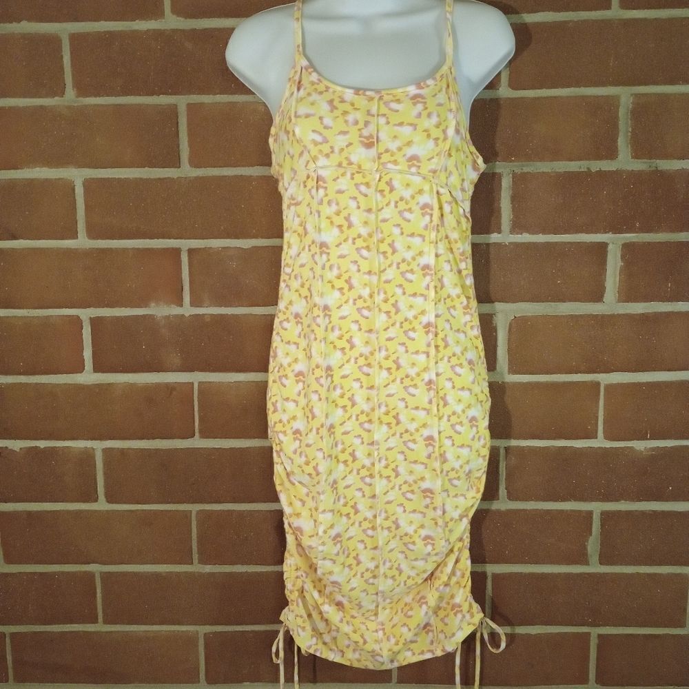 Almost Famous Ruched Tie Hem Leopard Print Dress